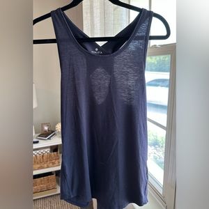 Navy Athleta workout tank top.